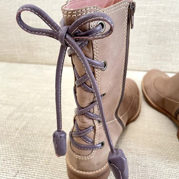 Anthropologie, Miss Albright Boots, Boho Nubuck Leather, Zip Up, Ladies 8 - Picture 3 of 10